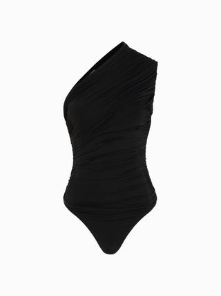 Sculpted Elegance One-Shoulder Bodysuit