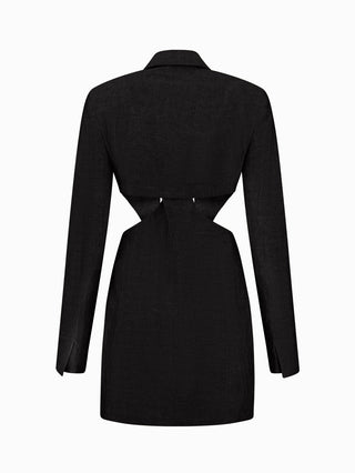 "Elegance Cutout Mini Blazer Dress"