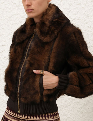 Luxe Faux Fur Bomber Jacket