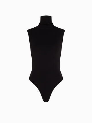 Classic Black Sleeveless Bodysuit