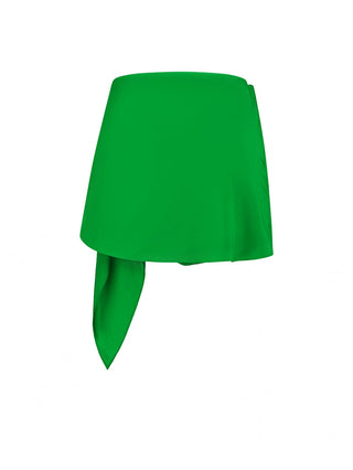 Emerald Draped Mini Skort