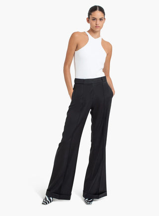 Classic Black Wide-Leg Trousers