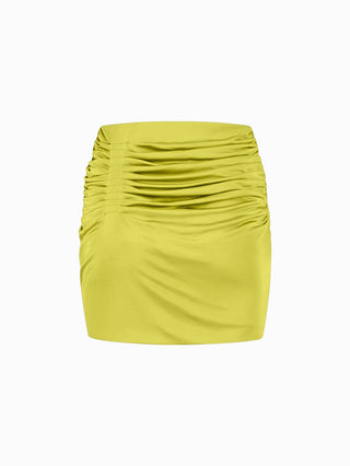 Sunshine Ruched Mini Skirt